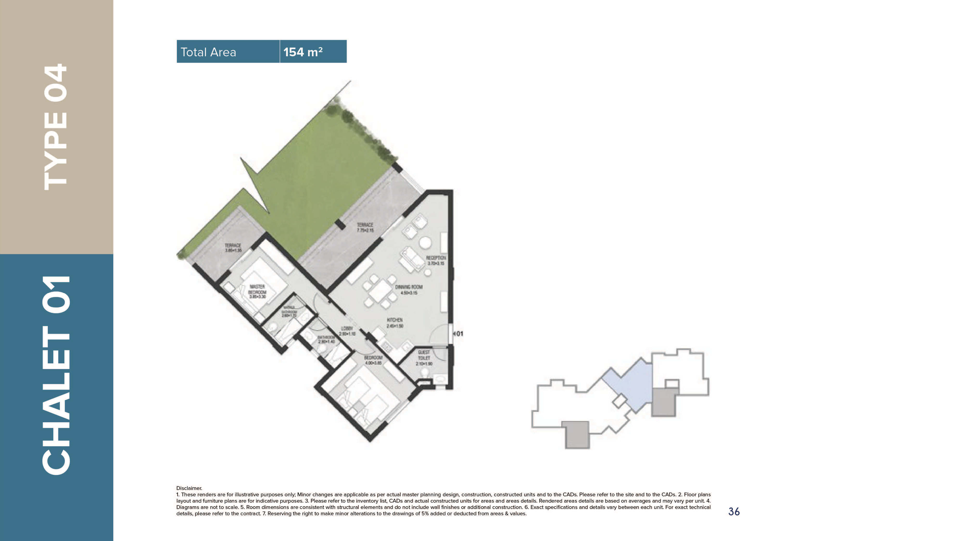 Mazarine Ria Chaletsfloor plan
