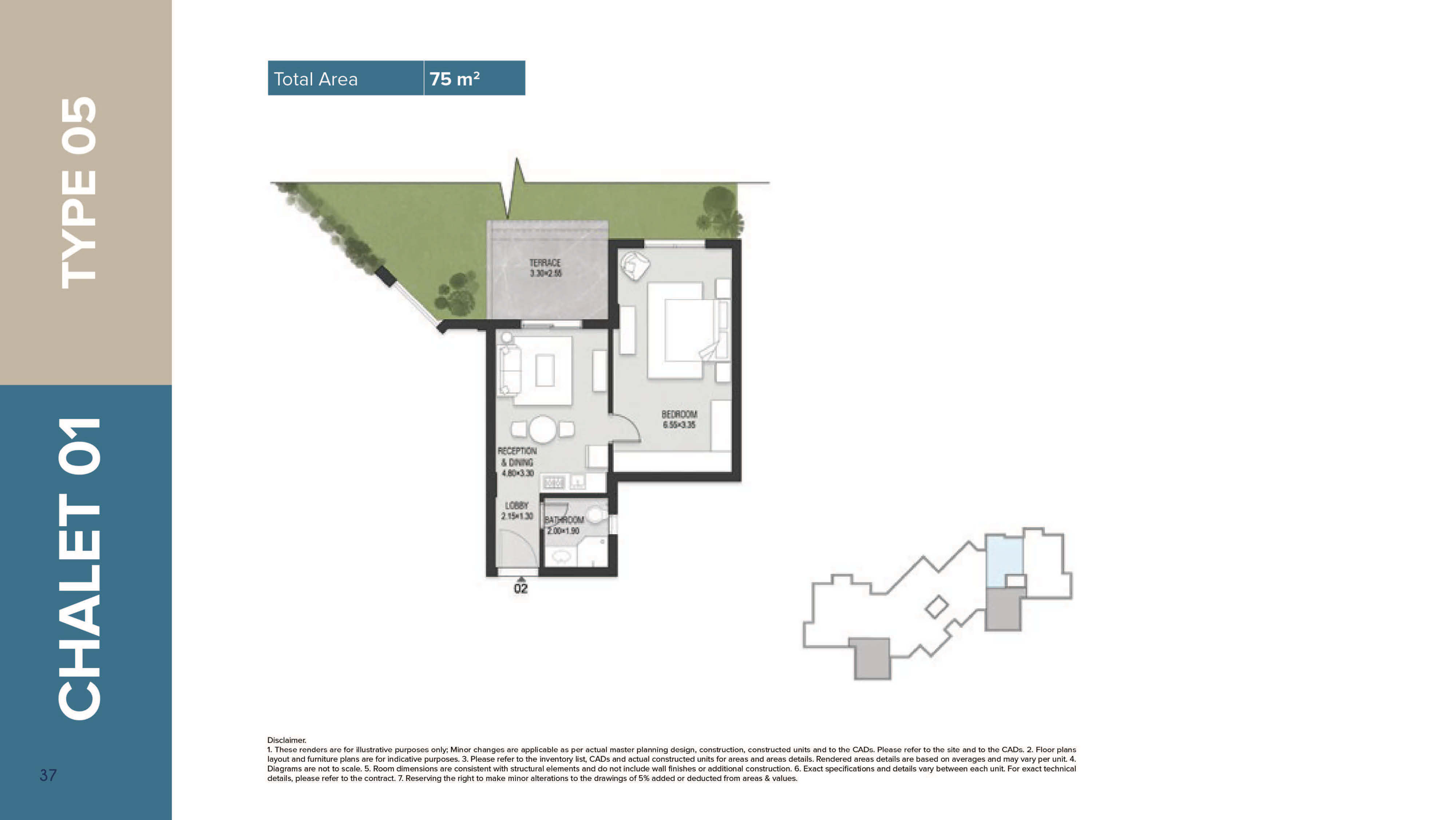 Mazarine Ria Chaletsfloor plan