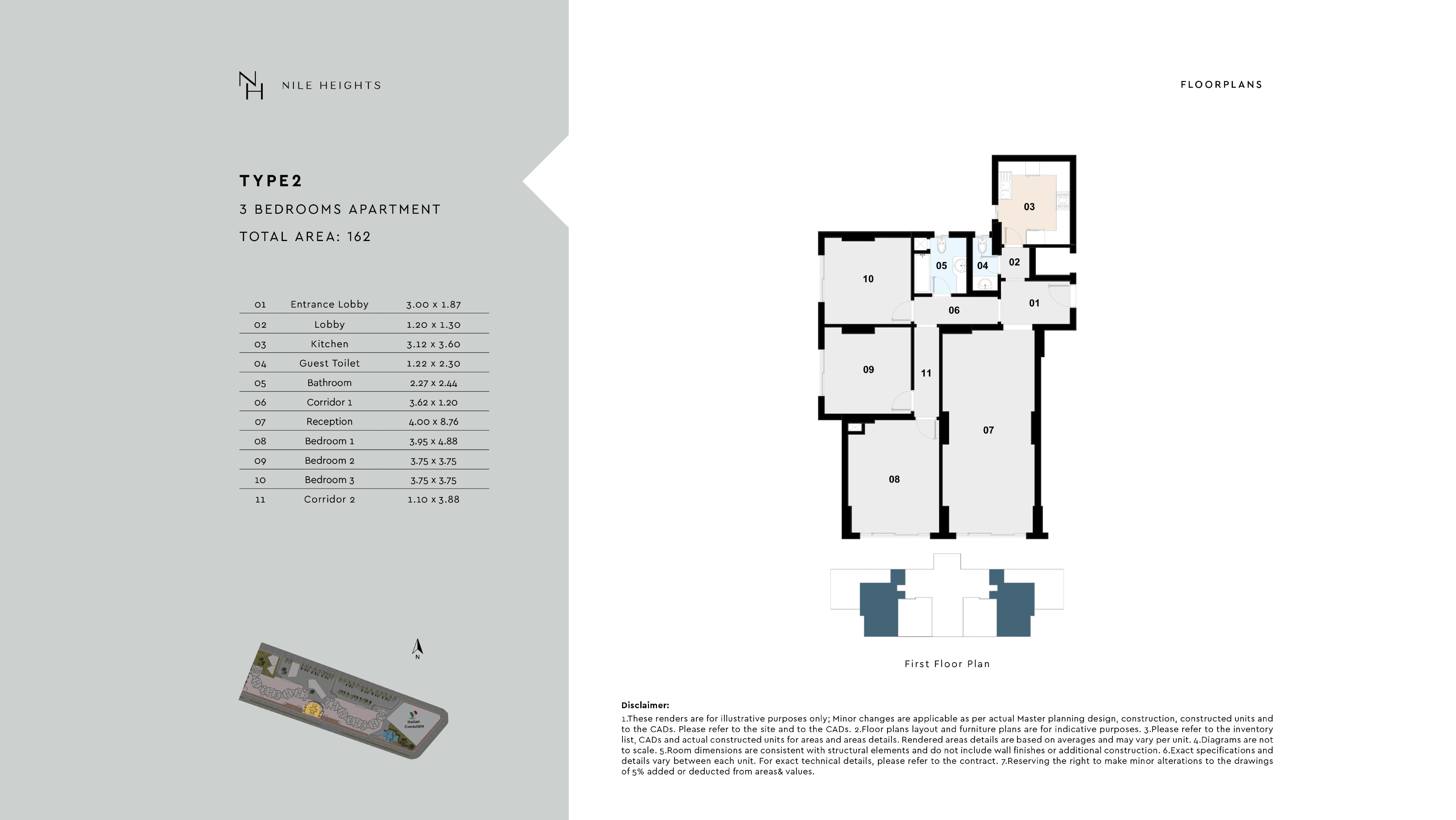 Maspero Nile Heightsfloor plan