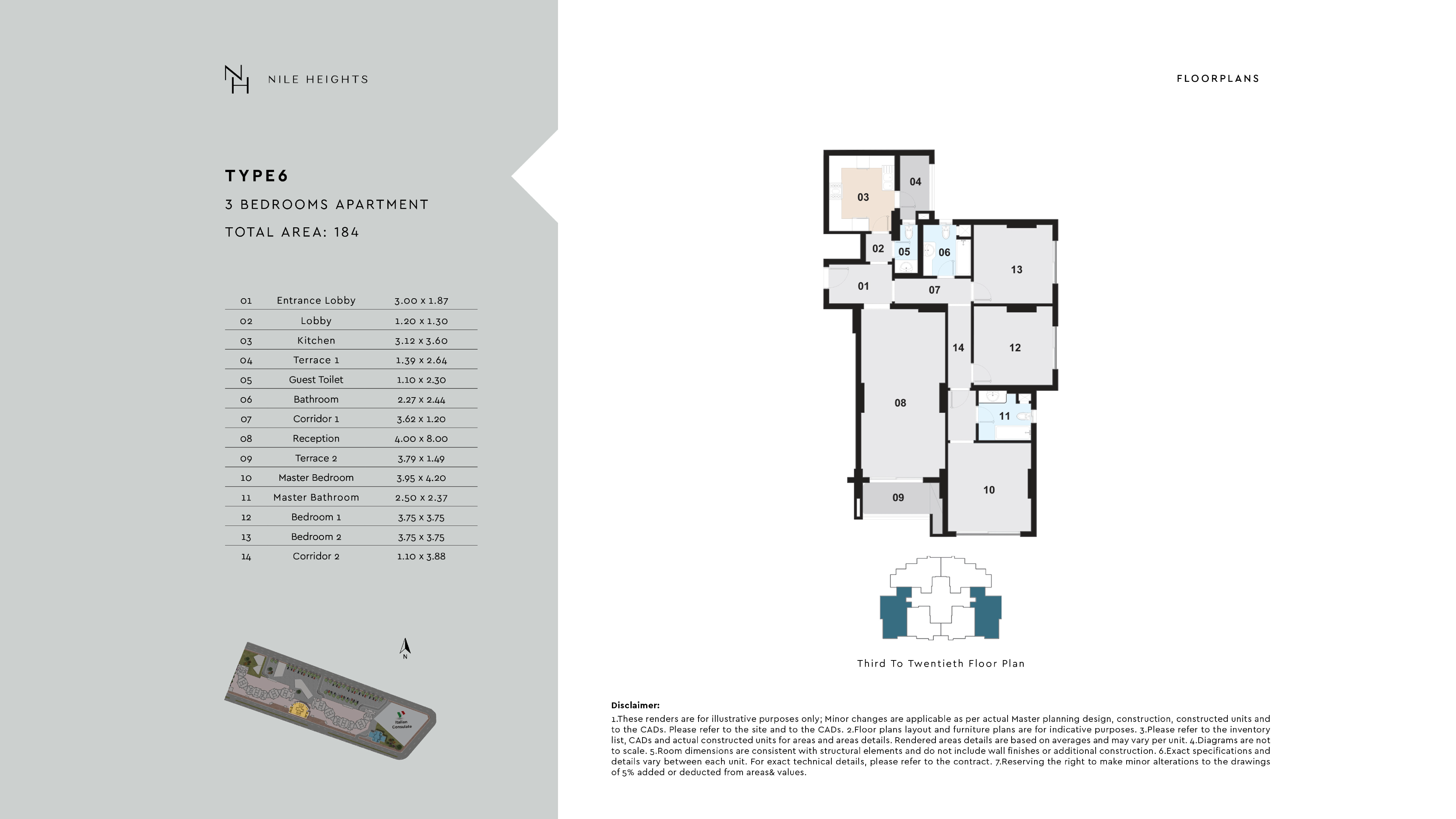 Maspero Nile Heightsfloor plan