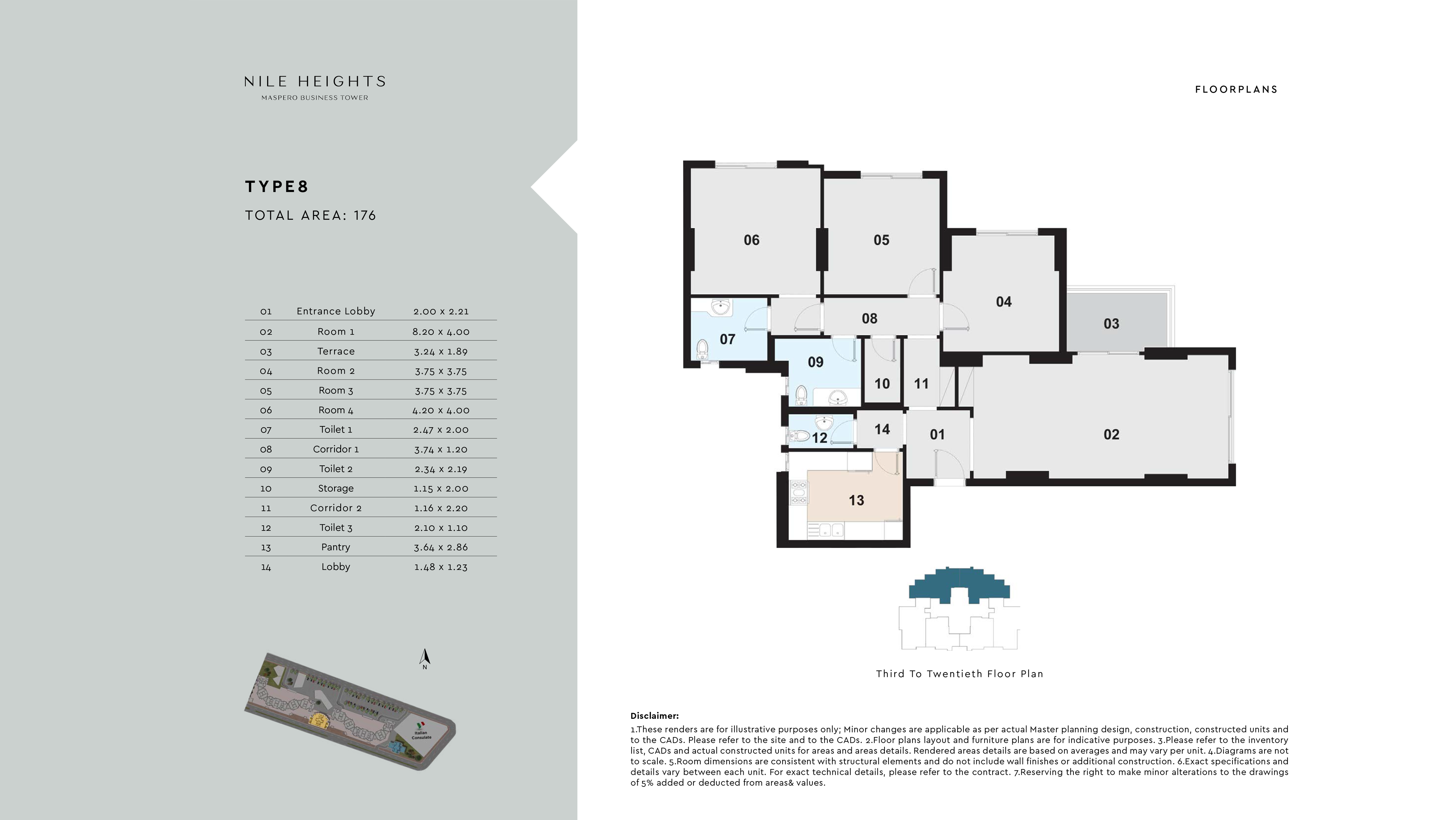 Maspero Business Towersfloor plan