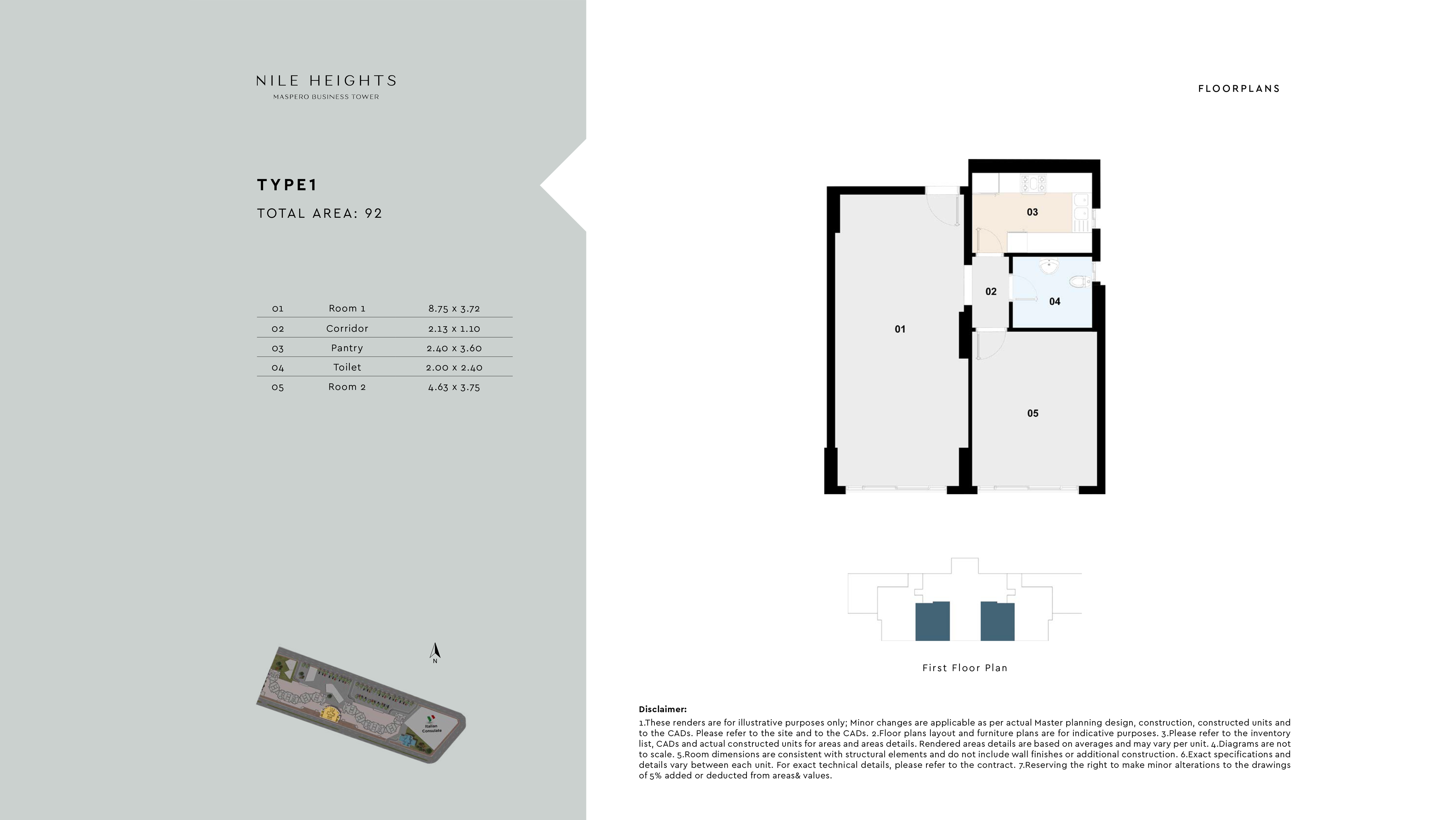 Maspero Business Towersfloor plan
